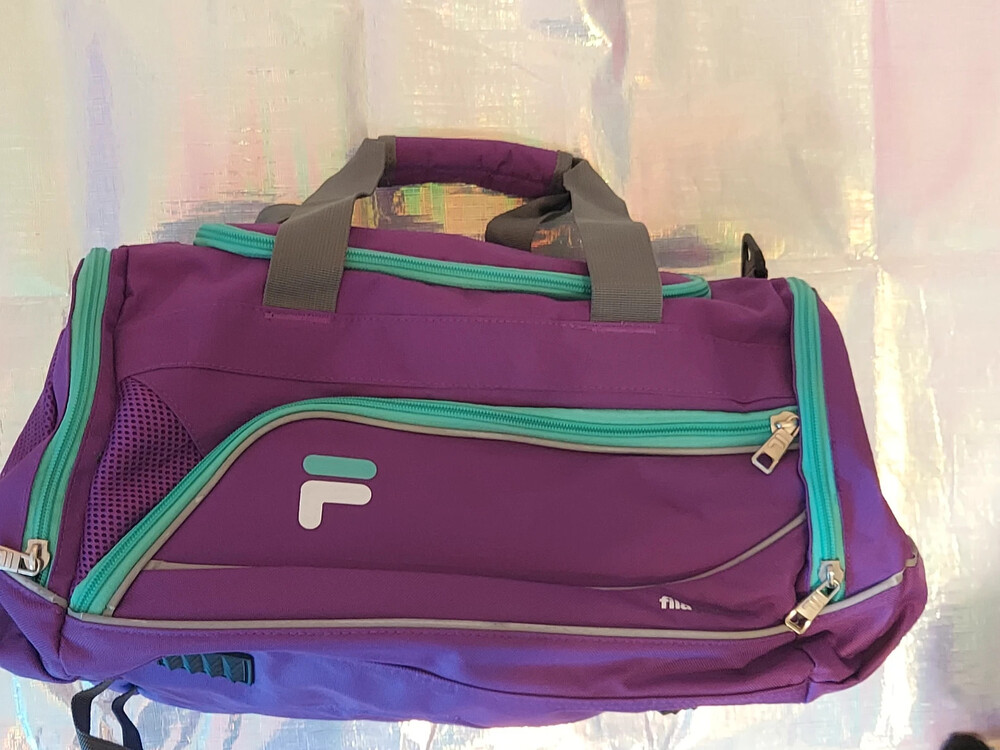 Fila purple gym bag